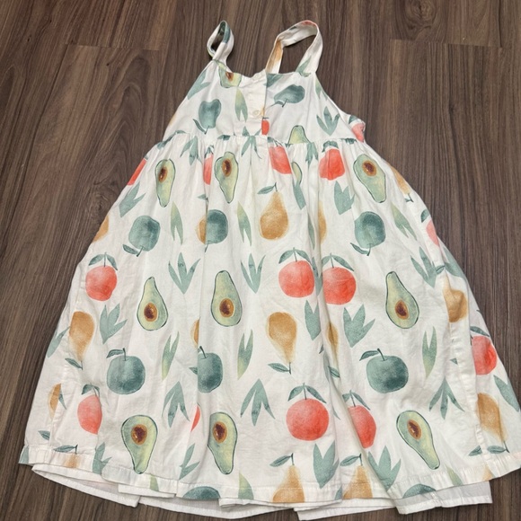 Newness girl sz 6 Dresses with Avocado Print and Peach Accents - Picture 1 of 11
